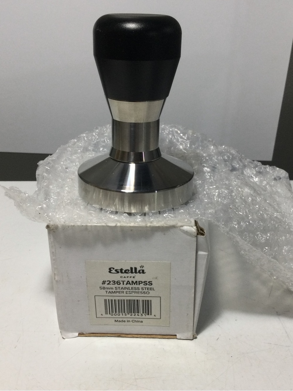 Estella Caffe 236TAMPSS 58MM Stainless Steel Espresso Tamper NEW